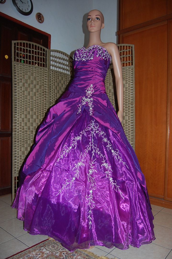 Bridal/Dinner Gown —Purple.Strapless (end 5/1/2021 1200 AM)